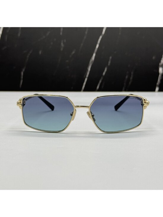 Tiffany & Co TF3111 62029S Blue Gold Women Sunglasses Authentic NEW main image 12